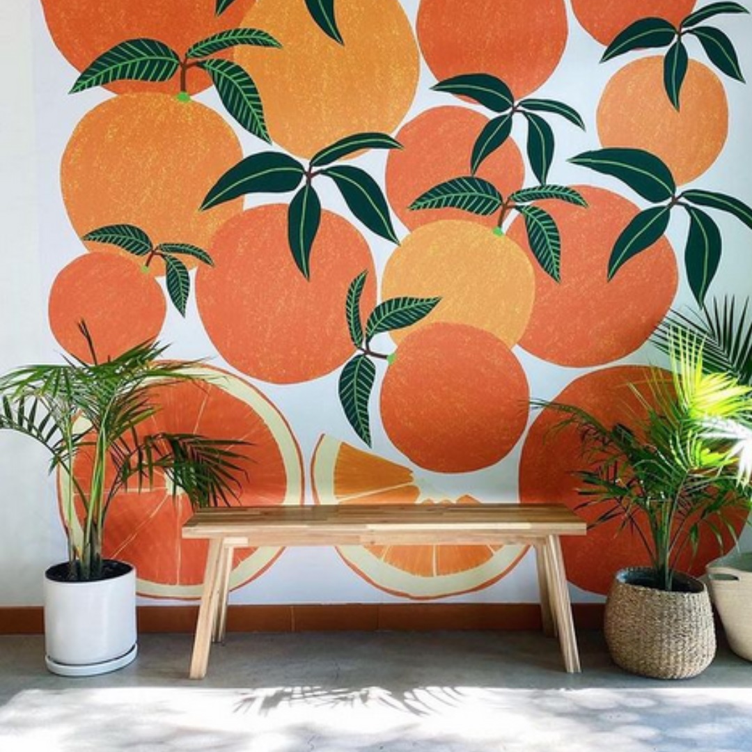 oranges wall-society6